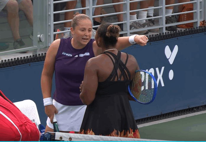 Awantura na korcie zamiast pożegnania US Open - Jelena Ostapenko Awantura na korcie zamiast pożegnania US Open - Jelena Ostapenko