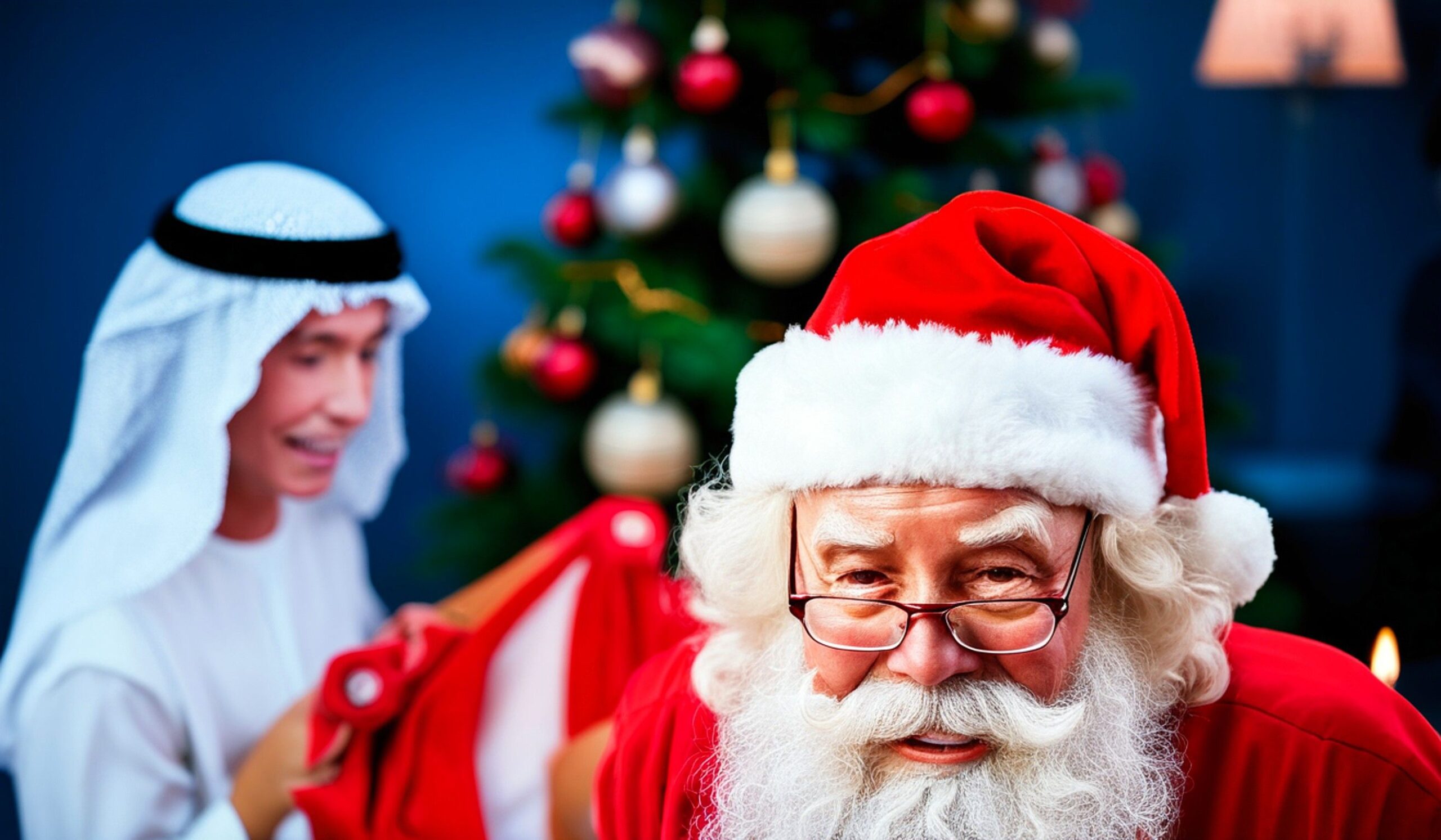 Świąteczne Zakupy Arabii Saudyjskiej u Dziadka Mroza