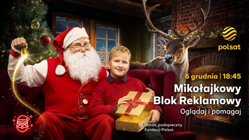 Mikołajkowy Blok Reklamowy 2025 Włącz telewizor, pomóż dzieciom.