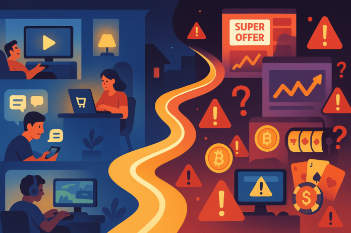 Bezpieczne wieczory w sieci: streaming, zakupy, hazard i kryptowaluty