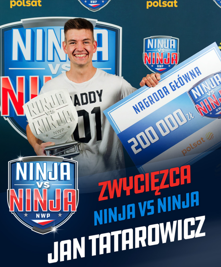 Jan Tatarowicz triumfuje w Ninja vs Ninja