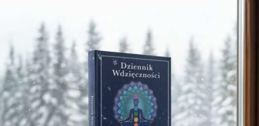 Dziennik Wdzięczności – 12 sfer życia Okładka książki „Dziennik Wdzięczności” Joanny Sosnówki – dziennik rozwoju osobistego i praktyki wdzięczności