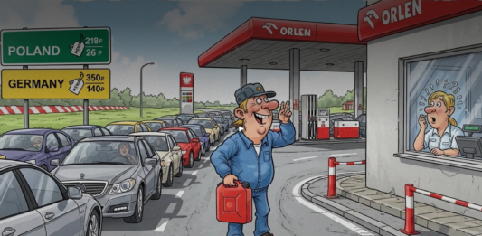 Inwazja Niemców z kanistrami