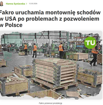 Fakro - władza robiła schody to teraz oni schody robią w USA