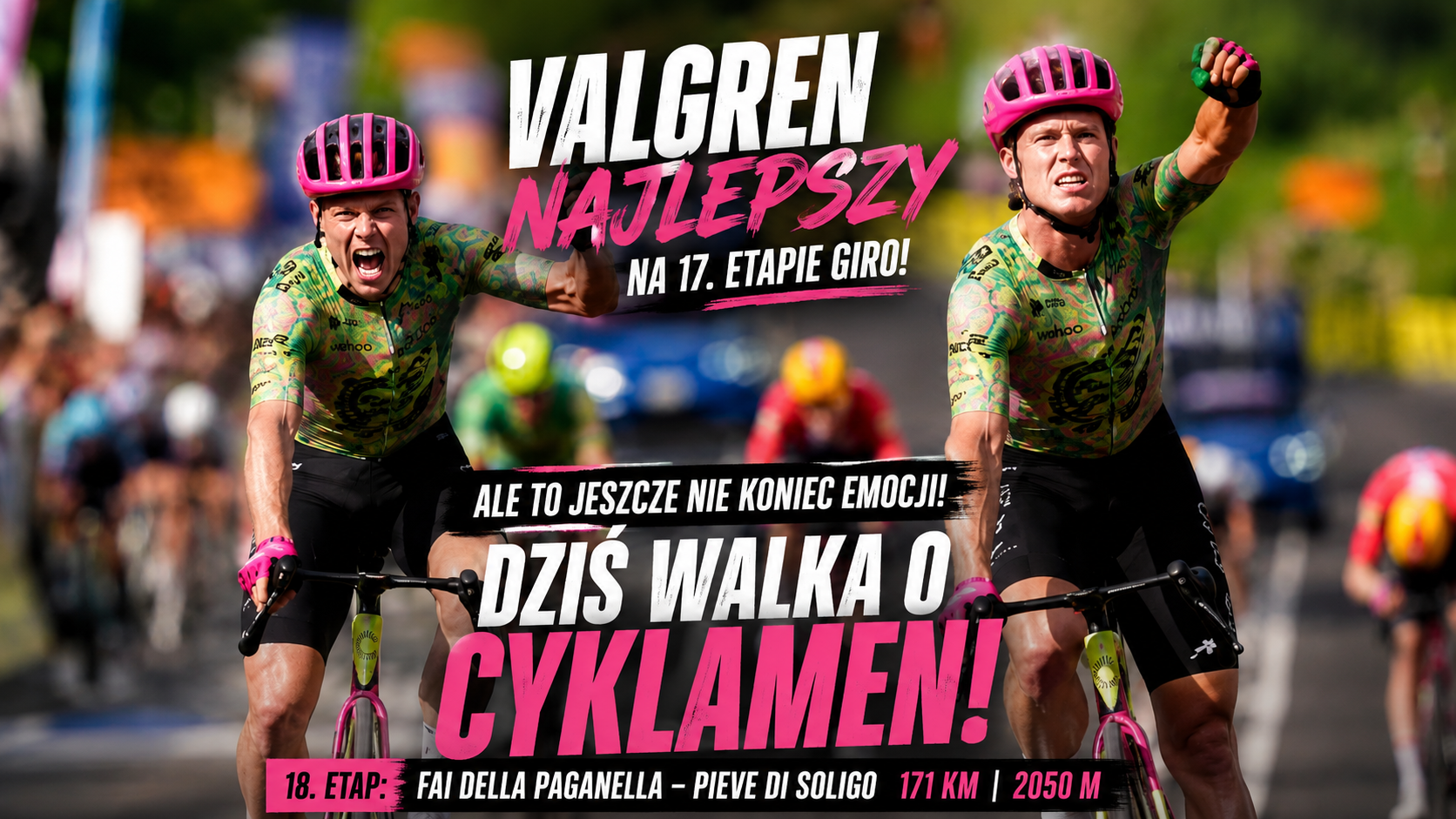 Sensacyjny triumf Michaela Valgrena w Giro