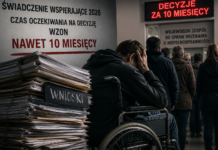 Świadczenie wspierające 2026. Osoby z niepełnosprawnościami czekają nawet 10 miesięcy na decyzję