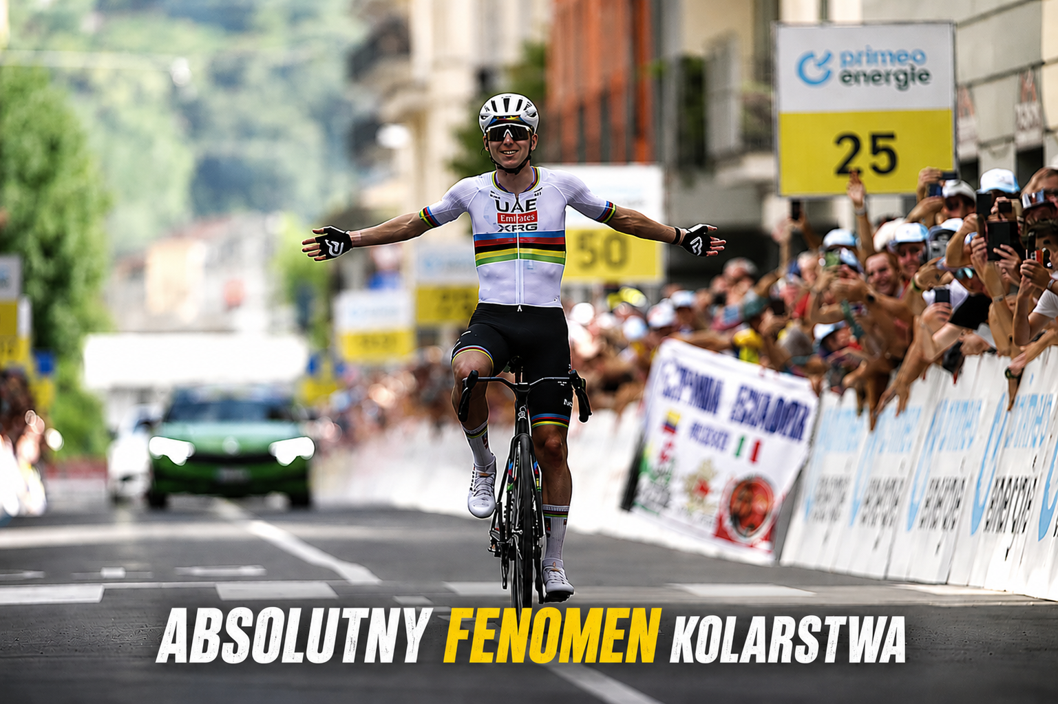 Tadej Pogacar zaatakował 70 km przed metą i zdeklasował rywali w Tour de Suisse