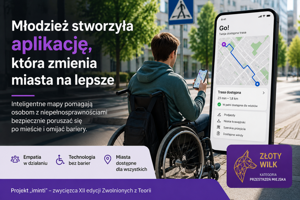 Młodzież stworzyła aplikację dla osób z niepełnosprawnościami. Ich pomysł może zmienić codzienne życie tysięcy osób na wózkach