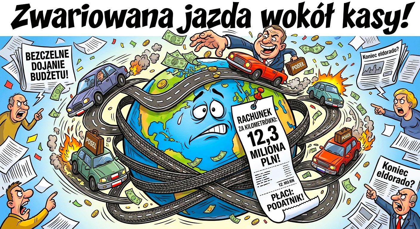 Wielkie dojenie budżetu – kilometrówki „wokół równika”
