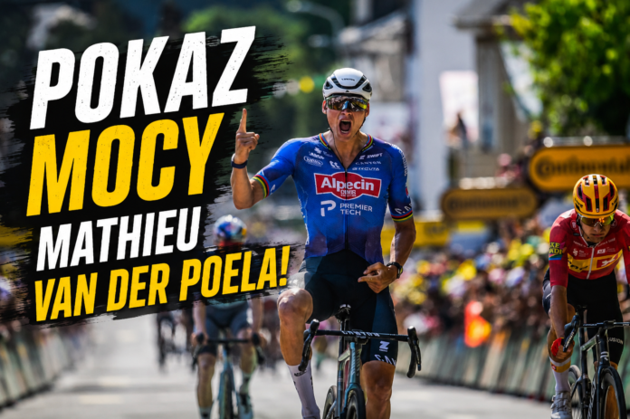 Mathieu Van der Poel z etapowym triumfem.