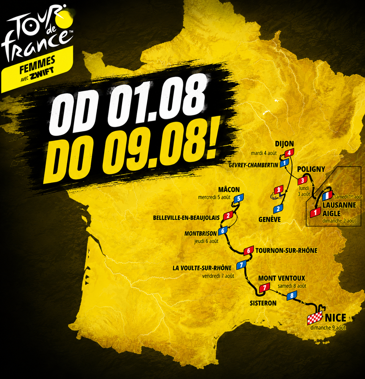 Tour de France Femmes 2026 rusza