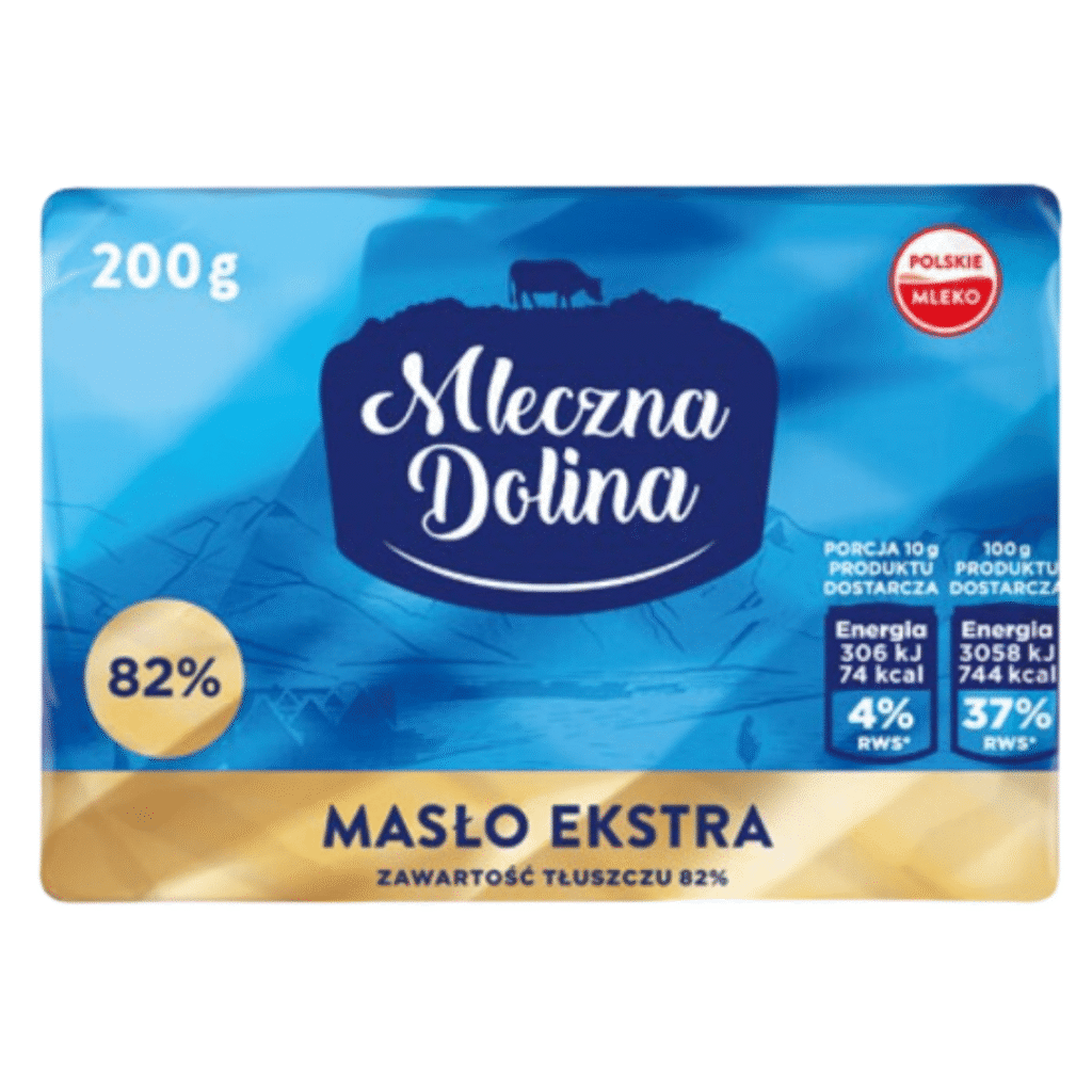Wielki Test Masła ranking 8 - Mleczna Dolina to miejsce 3 na zdjęciu opakowanie - kostka tego masła