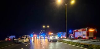 Groźny karambol na trasie S8 pod Wyszkowem – nocny wypadek pięciu aut