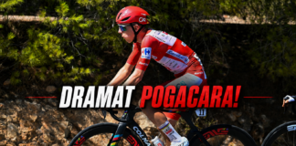 Tadej Pogacar poza Vueltą! Ciężka kraksa lidera i poważne obrażenia.