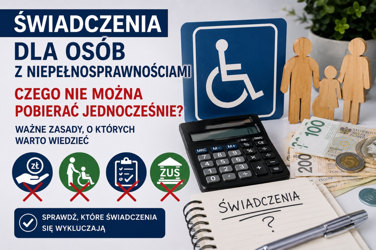 Jakich świadczeń nie można pobierać jednocześnie? Praktyczny poradnik dla osób z niepełnosprawnościami