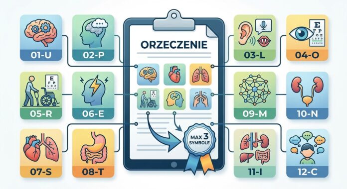 symbole przyczyn niepełnosprawności
