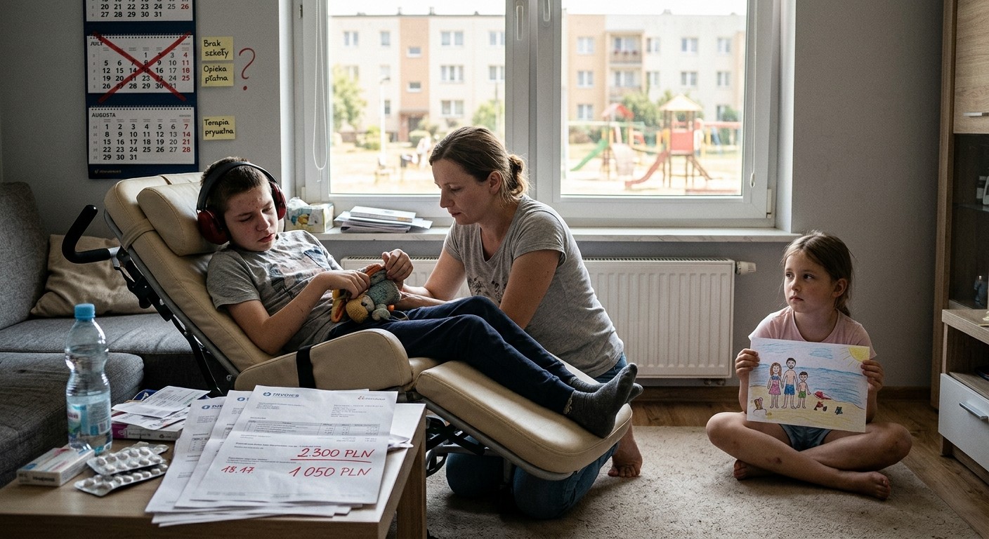 Ciche wakacje, głośny rachunek. Systemowy blackout dla rodzin z niepełnosprawnościami