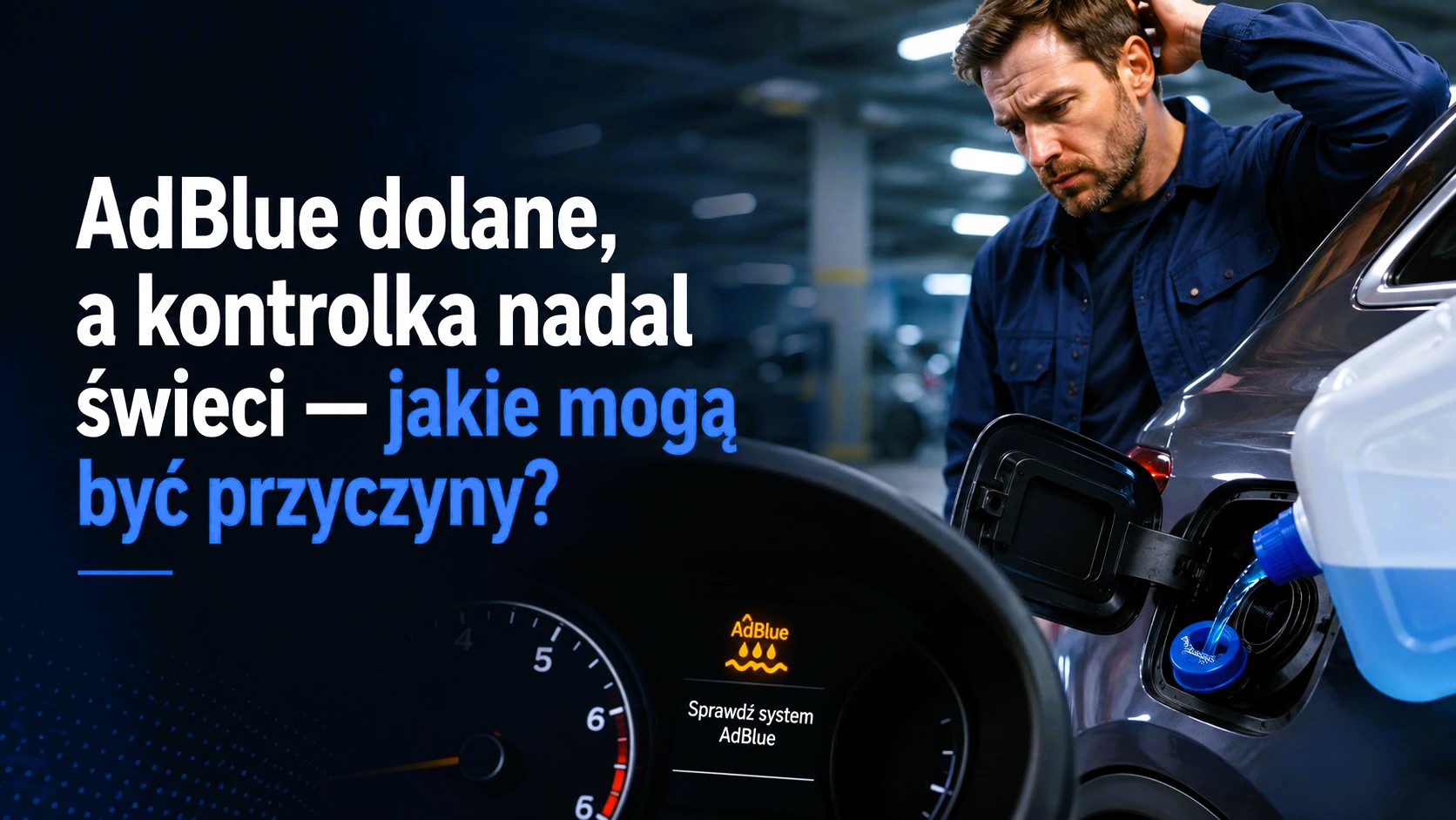 AdBlue dolane, a kontrolka nadal świeci — jakie mogą być przyczyny?