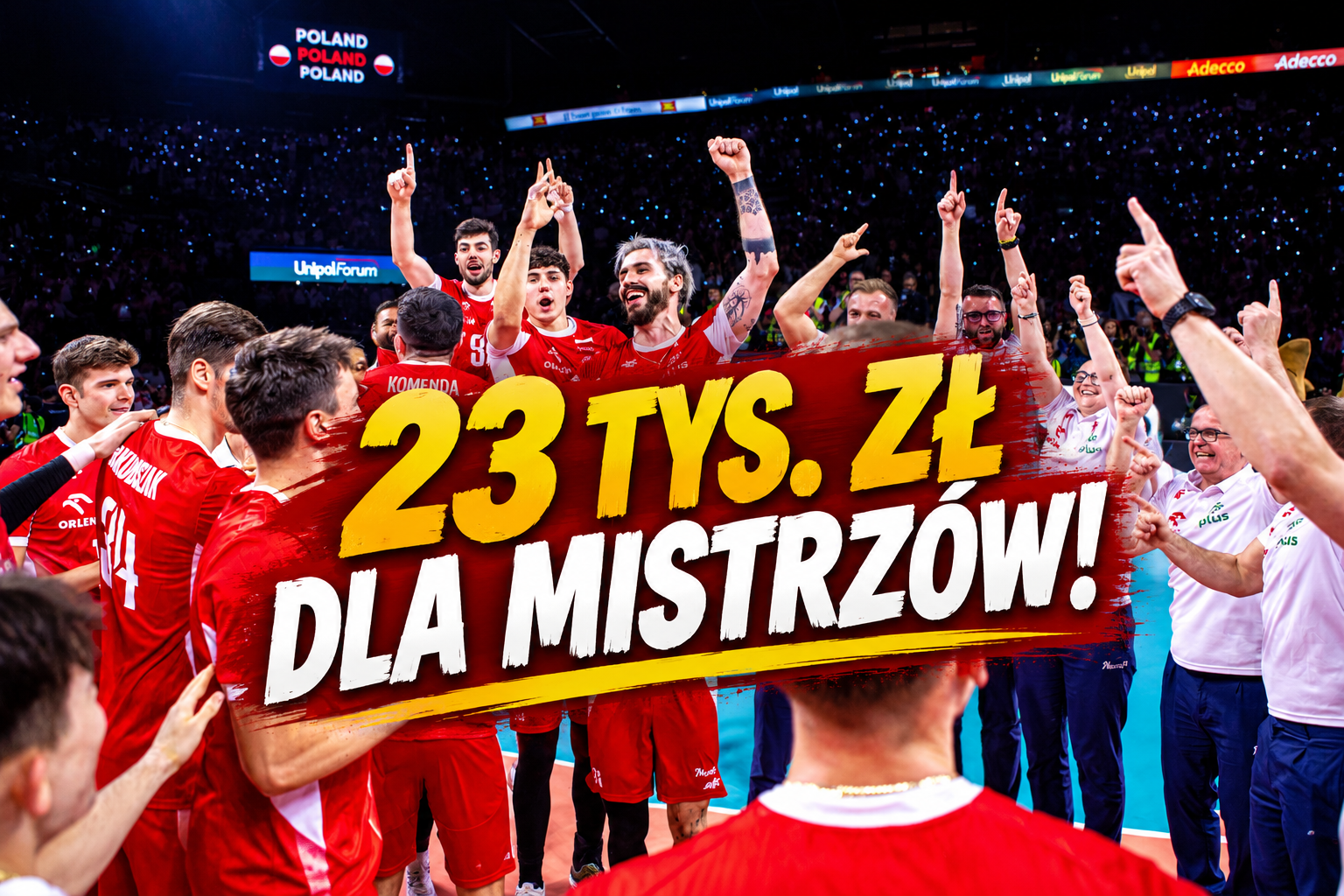 Tyle zarobią polscy mistrzowie Europy! Konkretna premia za złoto