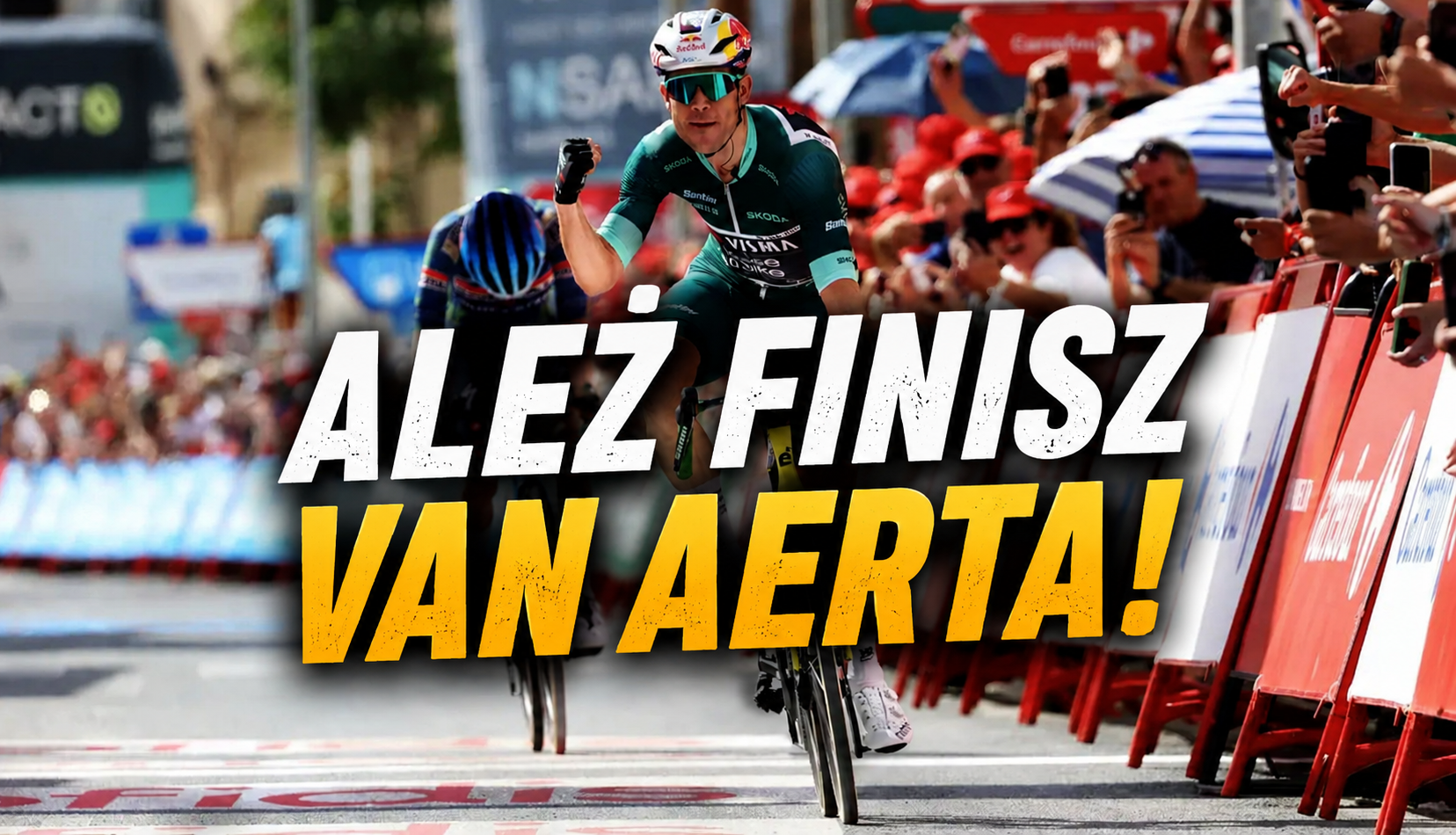 Wout van Aert triumfuje na 13. etapie Vuelta a Espana