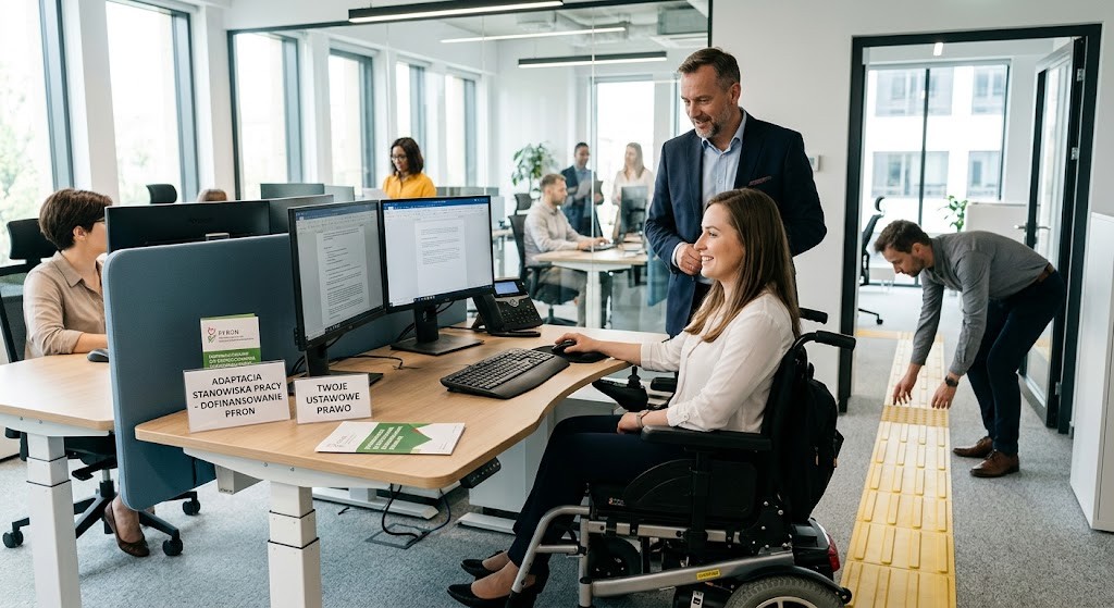 Dofinansowanie z PFRON na przystosowanie stanowiska pracy – o czym musisz wiedzieć jako pracownik z niepełnosprawnością?