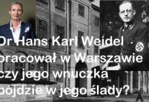 Dr Hans Karl Weidel pracował w Warszawie czy jego wnuczka pójdzie w jego ślady?