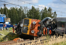 Wykolejenie pociągu w Sokolnikach Suchych na Mazowszu